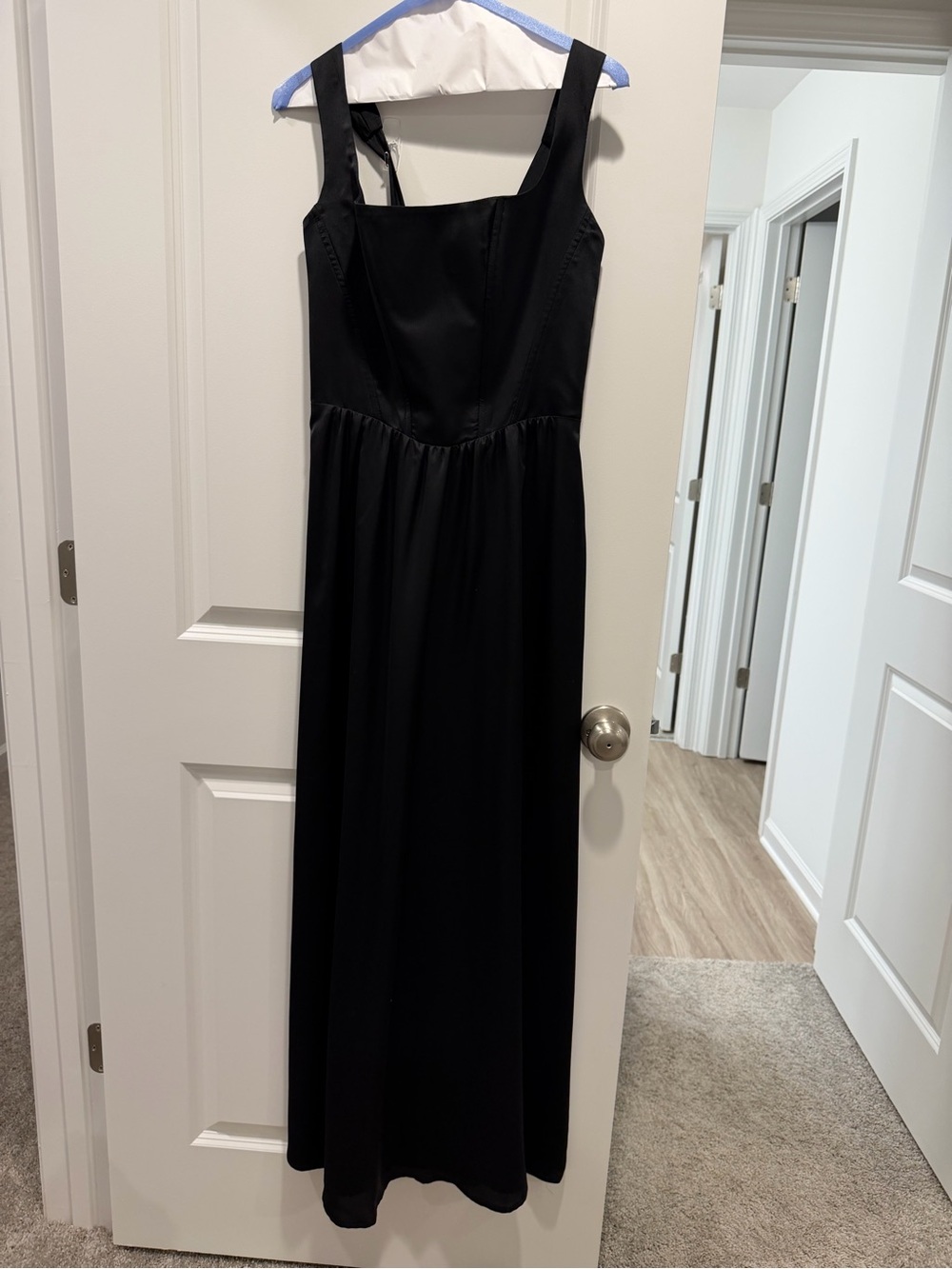 Show Me Your MuMu Black Square-Neck Maxi Dress
